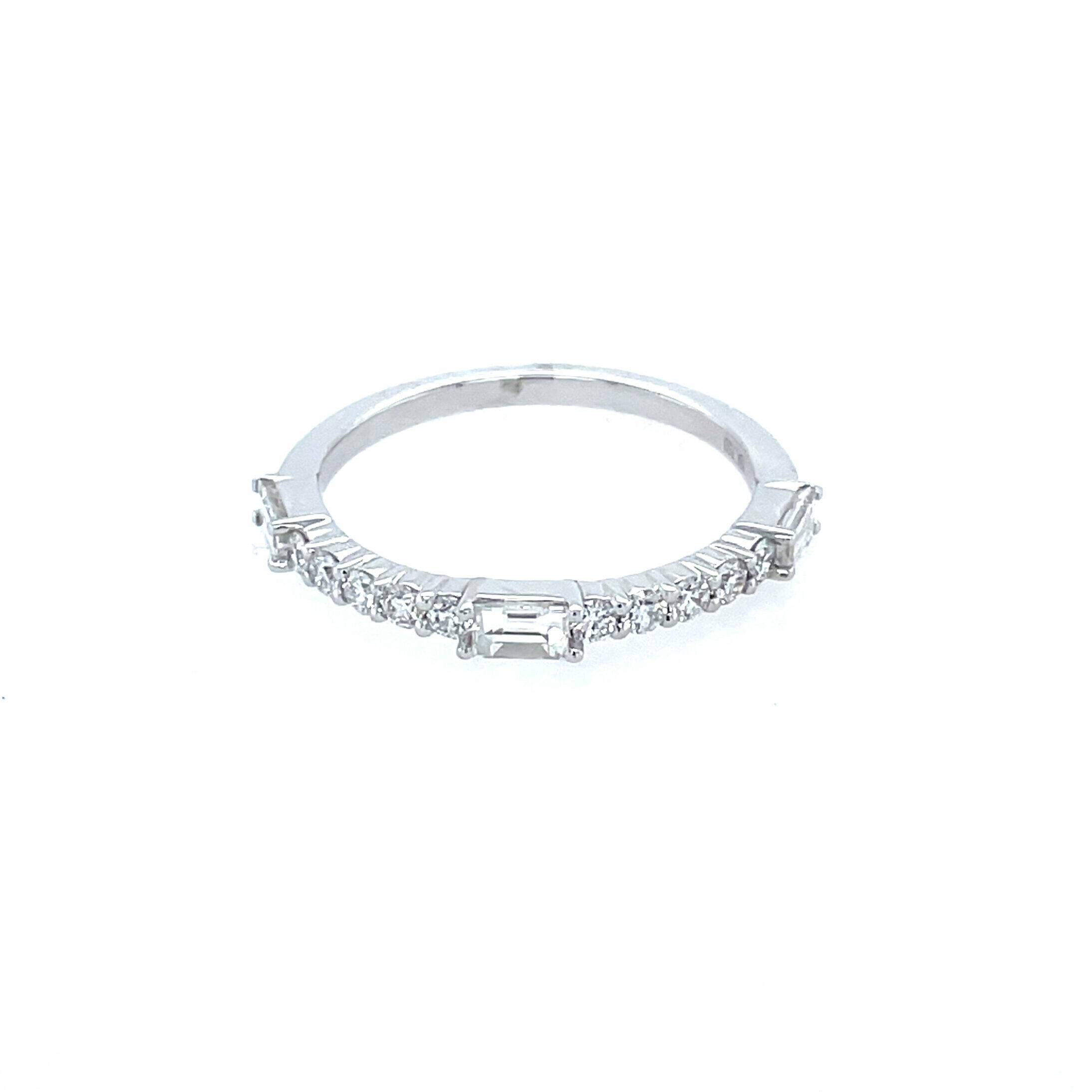 White Gold Diamond Stacking Band