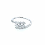 White Gold Diamond Cluster Ring