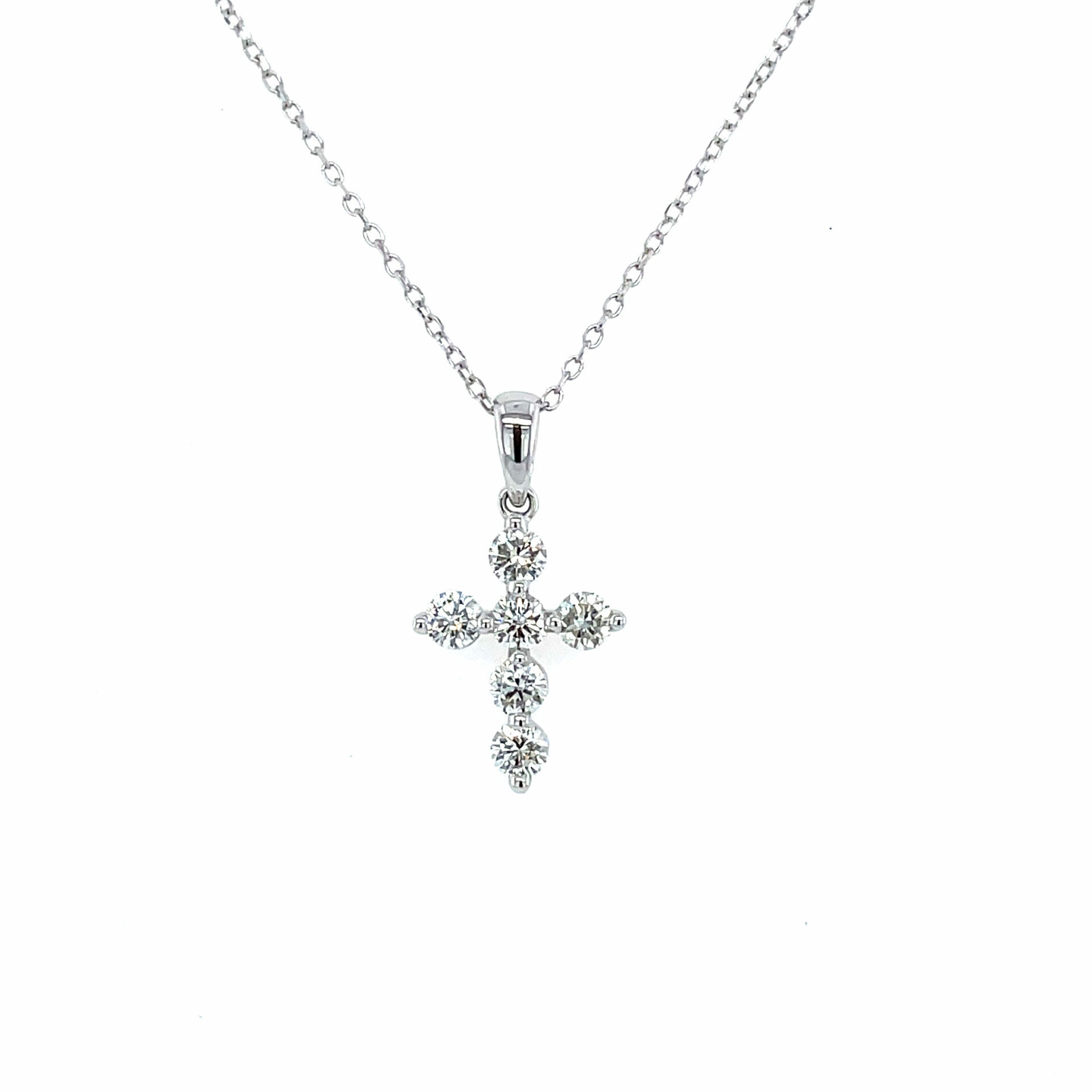 White Gold Diamond Pendant Necklace