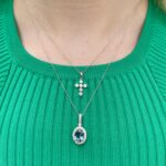 White Gold Diamond Pendant Necklace