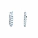 White Gold In-and-Out Diamond Hoops