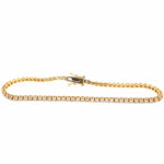 Yellow Gold Diamond Tennis Bracelet