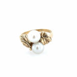Estate: Yellow Gold Freshwater Pearl Ring