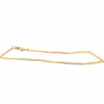 Yellow Gold and Diamond Link Bracelet