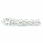 Sterling Silver Textured Link Bracelet