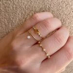 Yellow Gold Stackable Diamond Ring