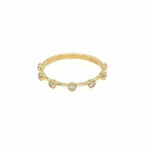 Yellow Gold Stackable Diamond Ring