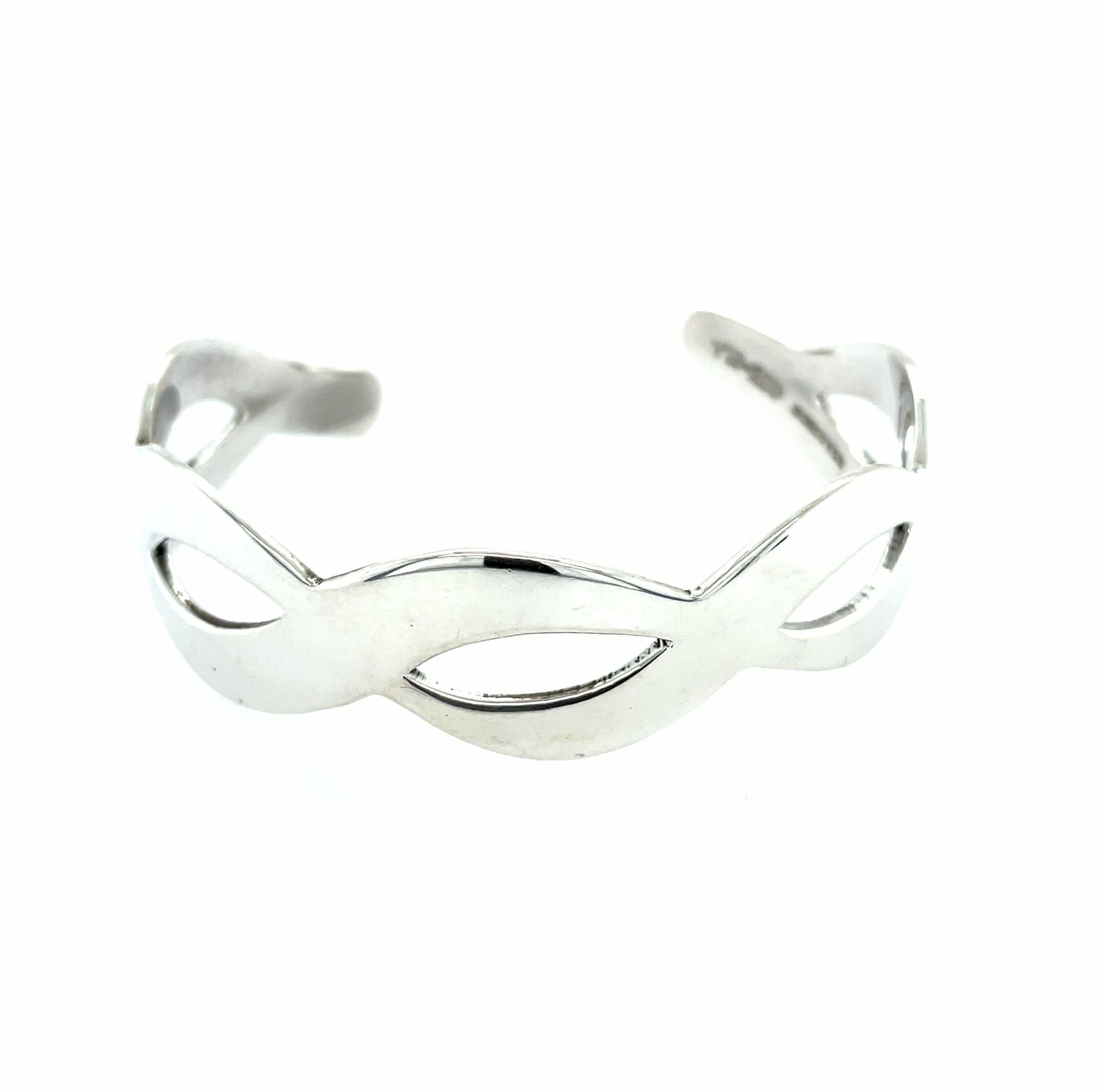Estate: Sterling Silver Twist Cuff Bracelet