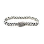 Estate: John Hardy Sterling Silver Bracelet with Diamonds