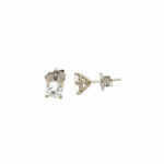 White Gold Martini Diamond Stud Earrings