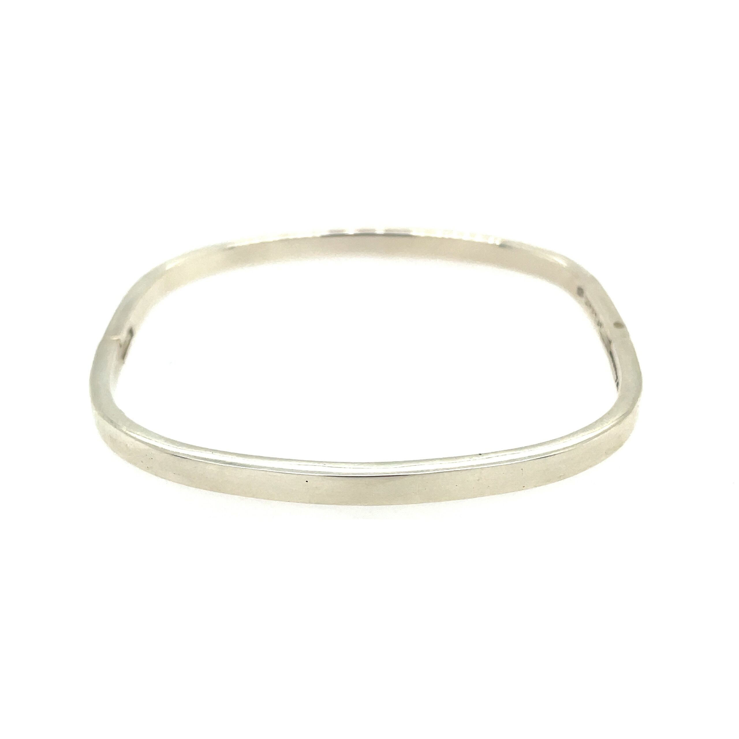 Sterling Silver Square Bangle Bracelet