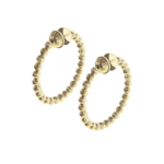 Yellow Gold Plated Sterling Silver Disco Hoops