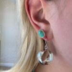 Sterling Silver Dangle Hoops