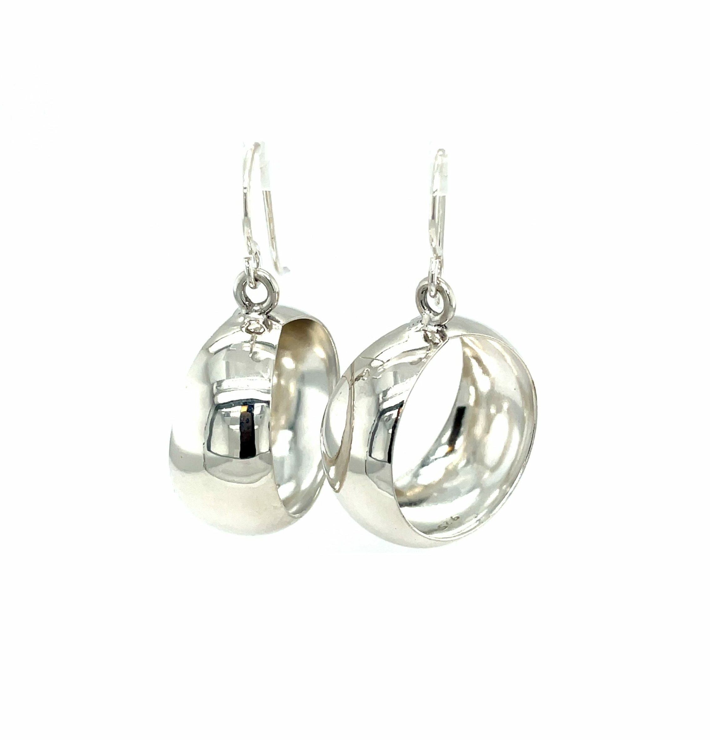 Sterling Silver Dangle Hoops