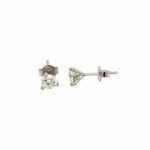 White Gold Martini Diamond Stud Earrings