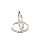 White Gold In-and-Out Diamond Hoop Earrings