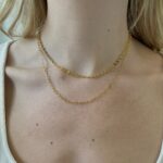 Gold Filled Sterling Silver Round Bar Chain