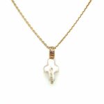 Yellow Gold Southern Gates® Pearl Cross Pendant