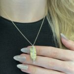 Yellow Gold Diamond Leaf Necklace