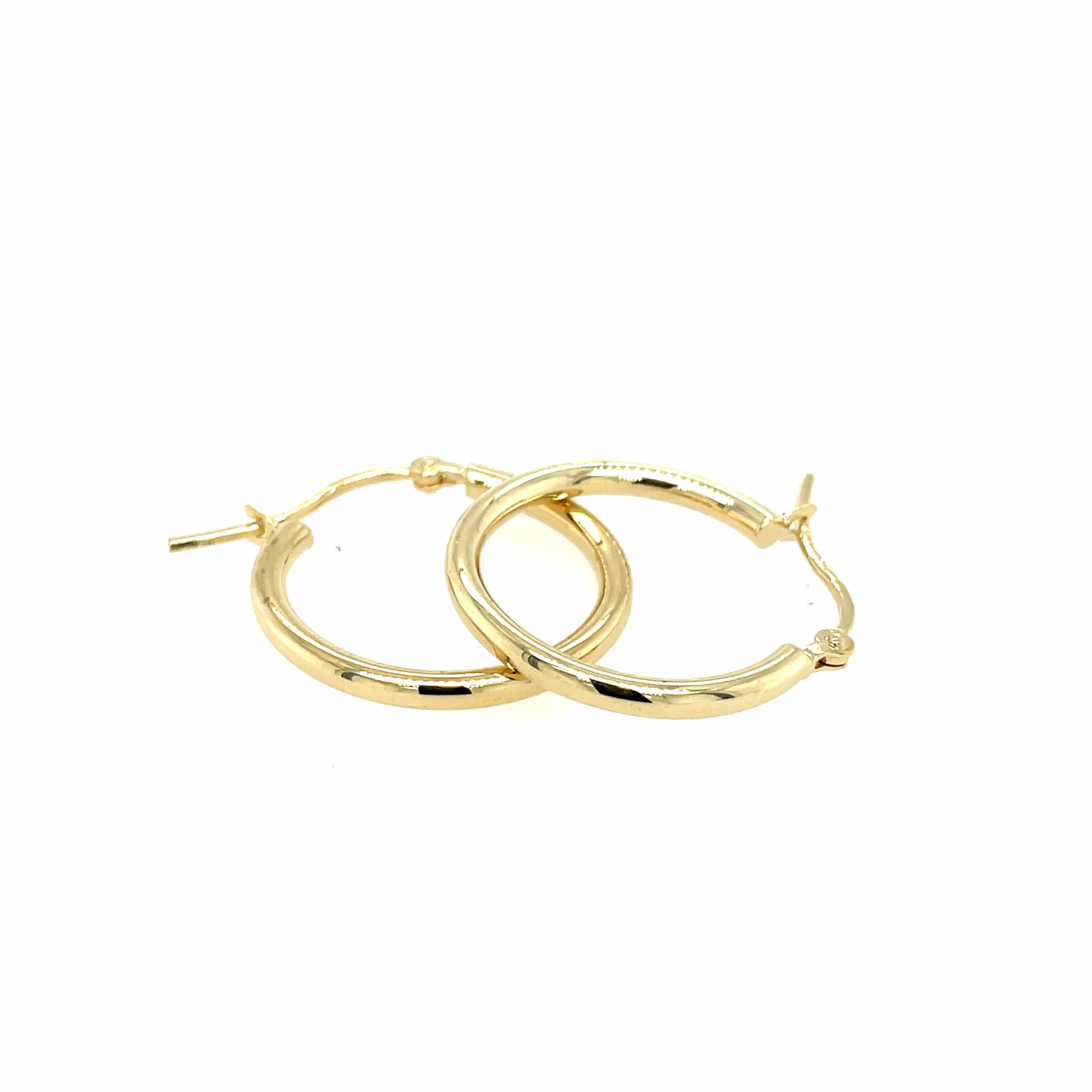 Yellow Gold 20mm Hoop Earrings