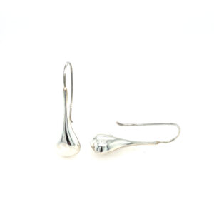 Sterling Silver Elongated Drop Earrings