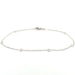 White Gold Diamond Station Bracelet
