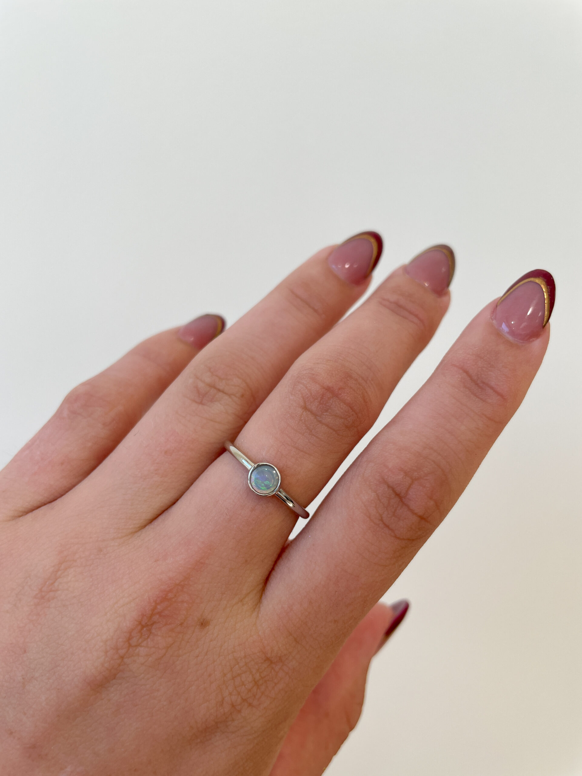 Sterling Silver Opal Ring