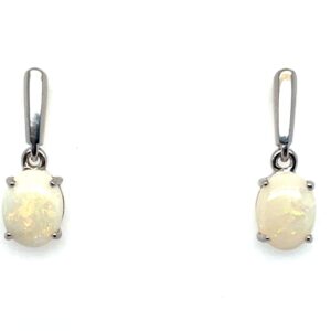 Sterling Silver Opal Earrings