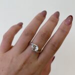 Sterling Silver White Topaz Ring