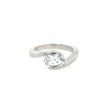 Sterling Silver White Topaz Ring