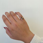 Estate: Yellow Gold Sapphire and Diamond Ring