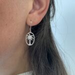 Sterling Silver Palmetto Tree Earrings