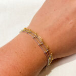 Sterling Silver & Yellow Gold-Plated Duet Bracelet
