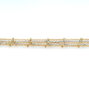 Sterling Silver & Yellow Gold-Plated Duet Bracelet