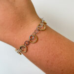 Sterling Silver & Yellow Gold-Plated Sparkle Bracelet