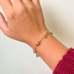 Sterling Silver & Yellow Gold-Plated Disk Bracelet