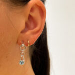 Sterling Silver Amethyst & Blue Topaz Reversible Earrings