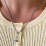 Sterling Silver Amethyst & Blue Topaz Reversible Necklace