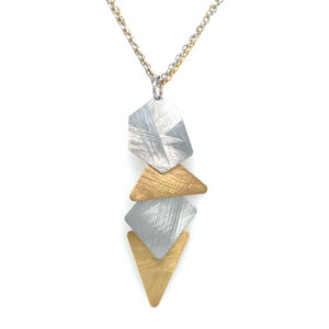 Sterling Silver & Yellow Gold-Plated Geomatrix Necklace