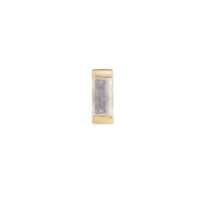 Single Yellow Gold Mini Baguette Opal Stud Earring