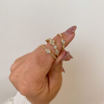 Yellow Gold Quatrefoil Diamond Band