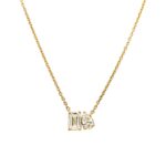 Yellow Gold Duet Diamond Necklace