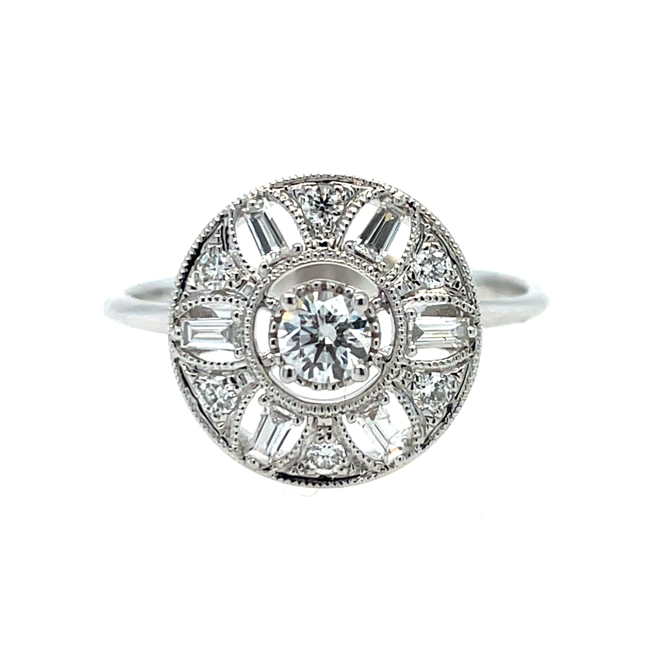 White Gold Diamond Ring