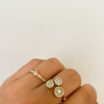 Yellow Gold Diamond Bypass Ring