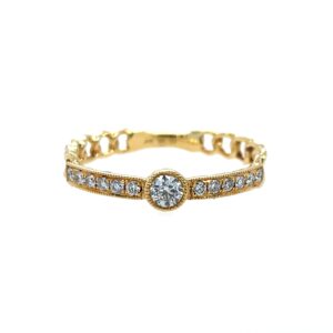 Yellow Gold Diamond Fashion Band