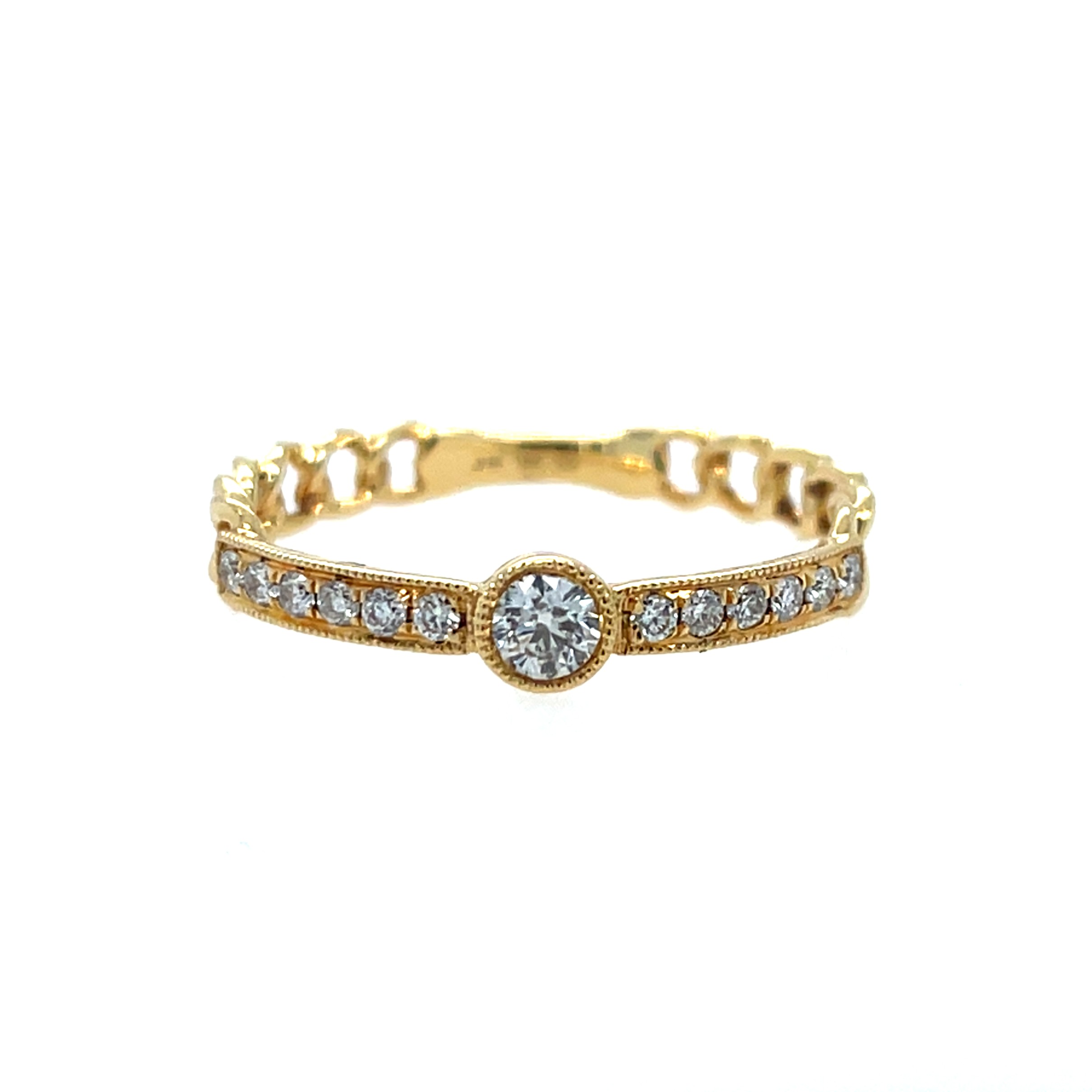 Yellow Gold Diamond Fashion Band