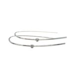 White Gold Drop Earrings with Diamonds