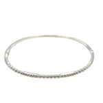 White Gold Diamond Bangle Bracelet