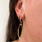 Yellow Gold Diamond Drop Earrings