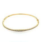 Yellow Gold Diamond Bangle Bracelet